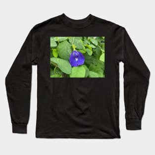 Violet Flower Blossom Long Sleeve T-Shirt